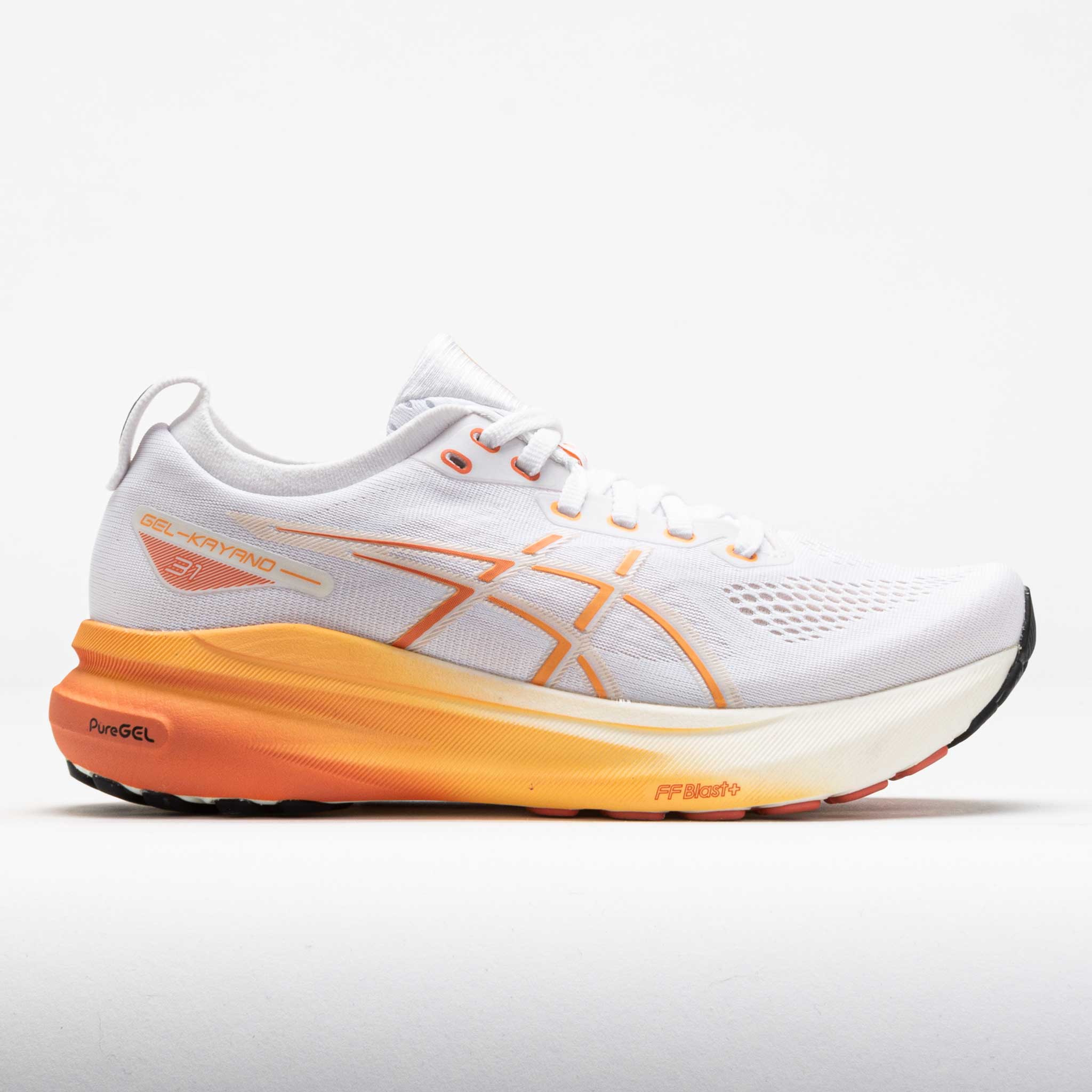 041462_3 ASICS GEL-Kayano 31 Womens White/Faded Orange - Image 1