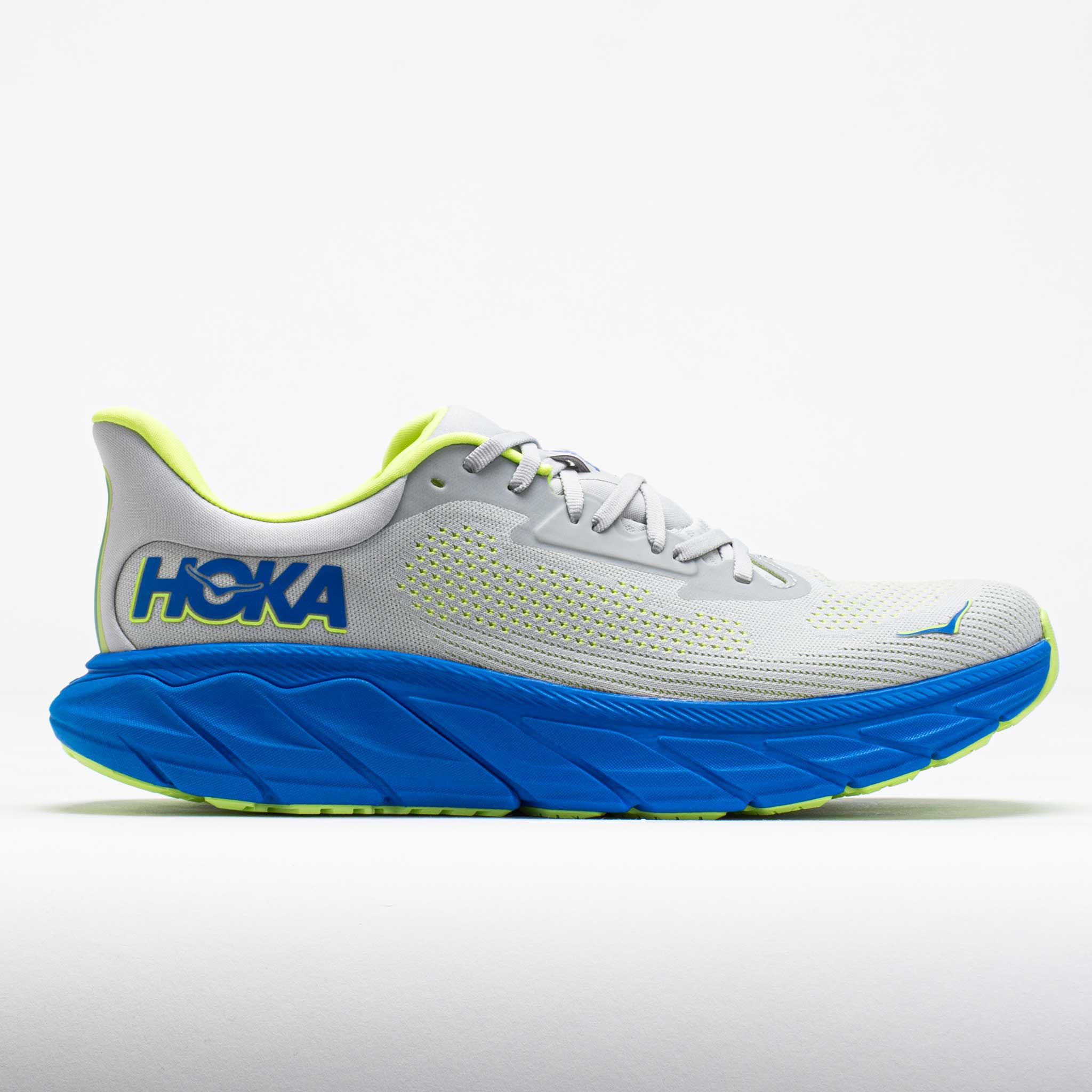 041743_3 HOKA Arahi 7 Mens Stardust/Electric Cobalt - Image 1