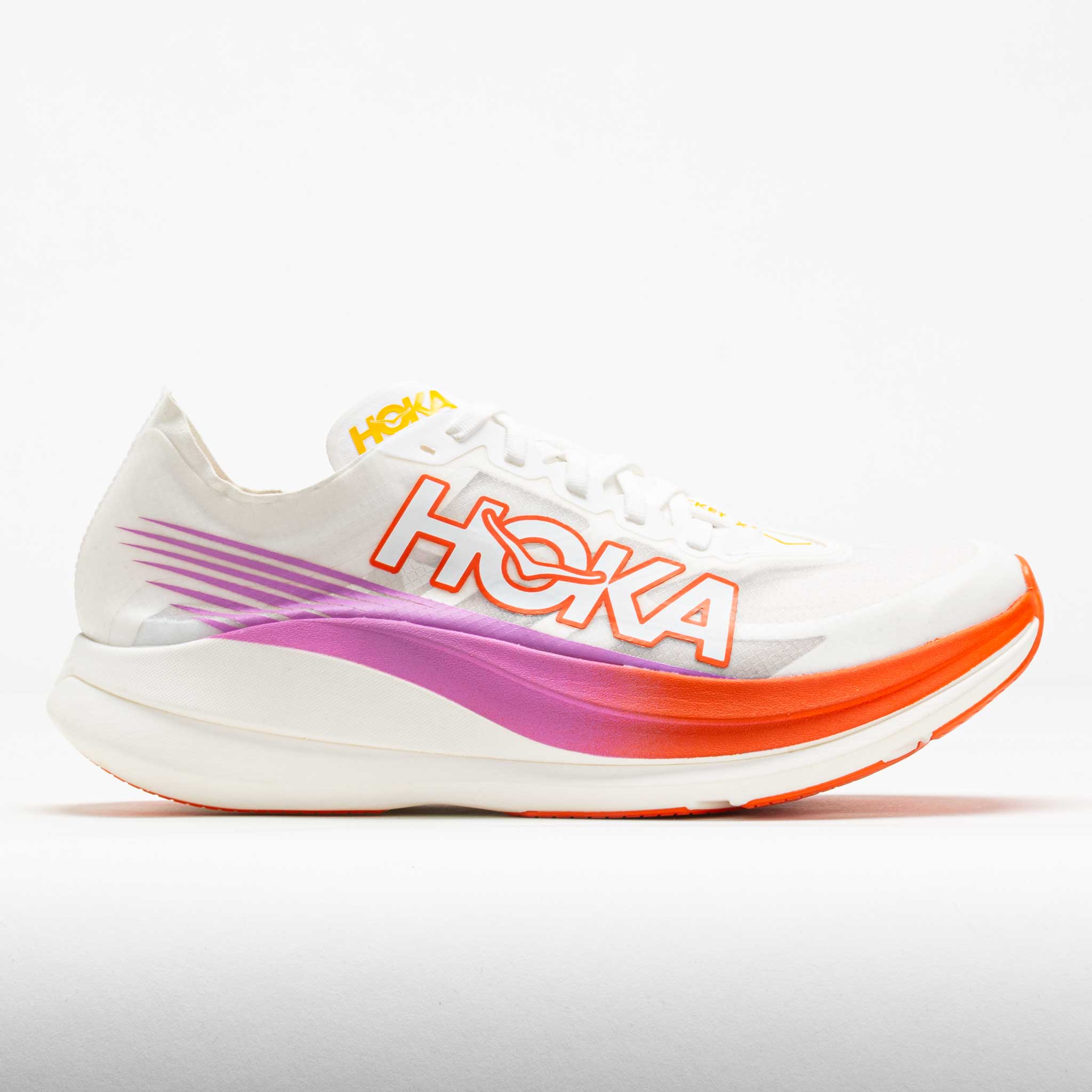 042156_3 HOKA Rocket X 2 Unisex Frost/Lava - Image 1