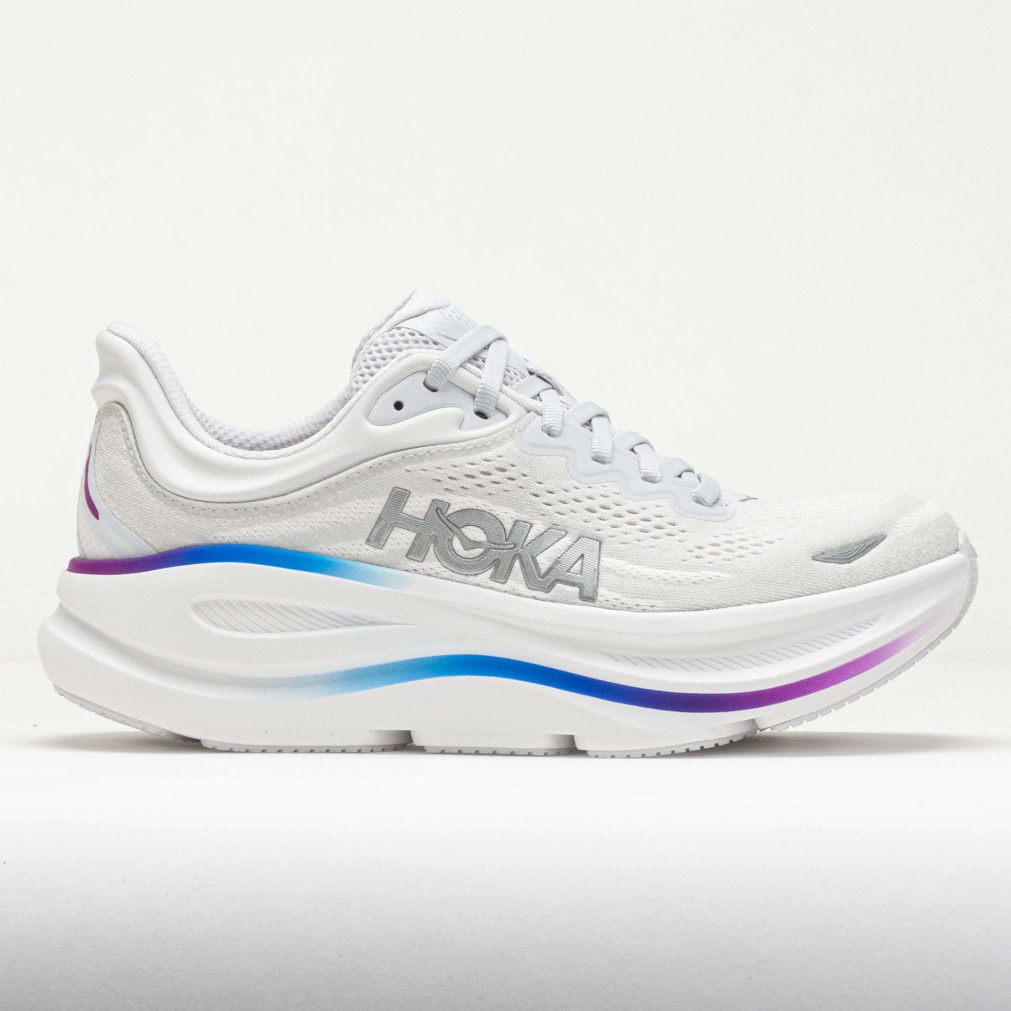 042192_3 HOKA Bondi 9 Womens Cosmic Grey/White - Image 1