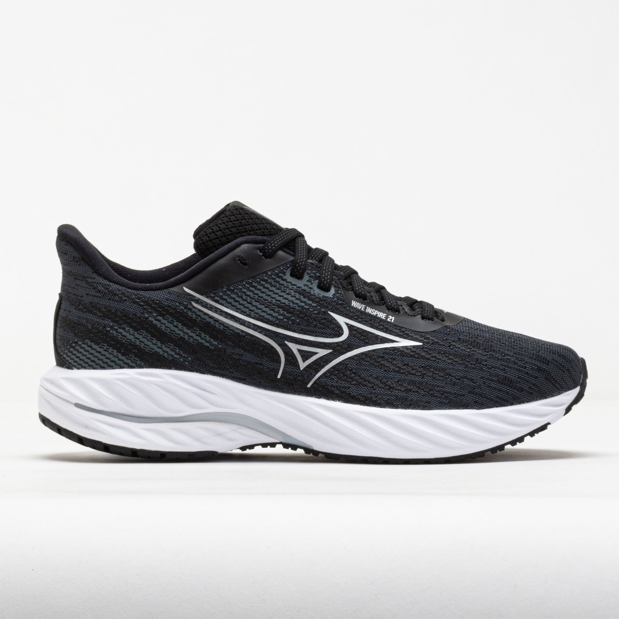 042761_3 Mizuno Wave Inspire 21 Womens Black/Silver - Image 1