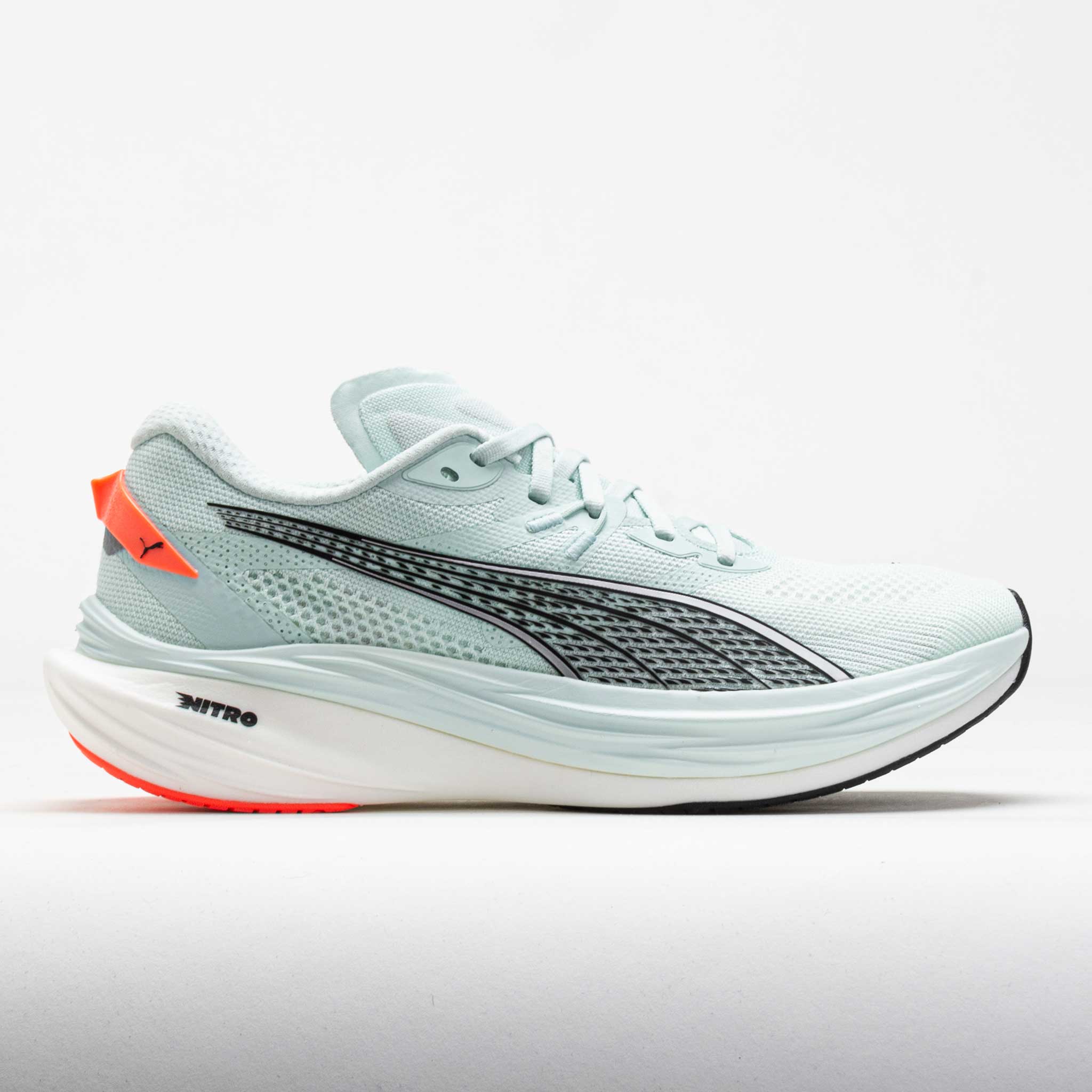 043459_3 Puma Deviate NITRO 3 Mens Peaceful Blue/Glowing Red - Image 1