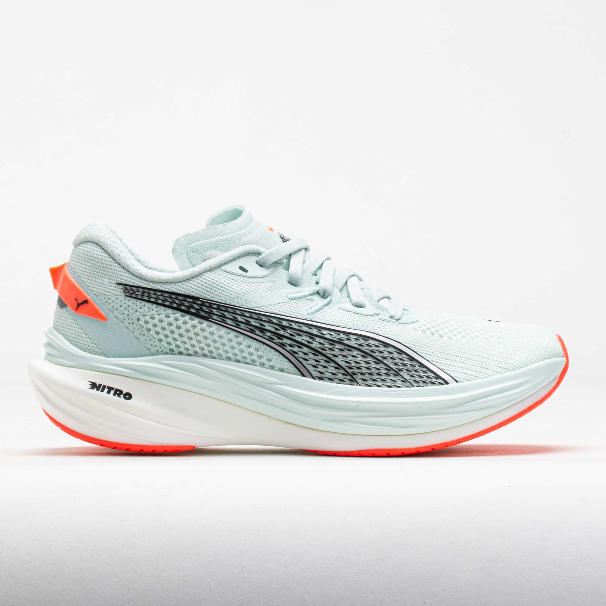 043461_3 Puma Deviate NITRO 3 Womens Peaceful Blue/Glowing Red - Image 1