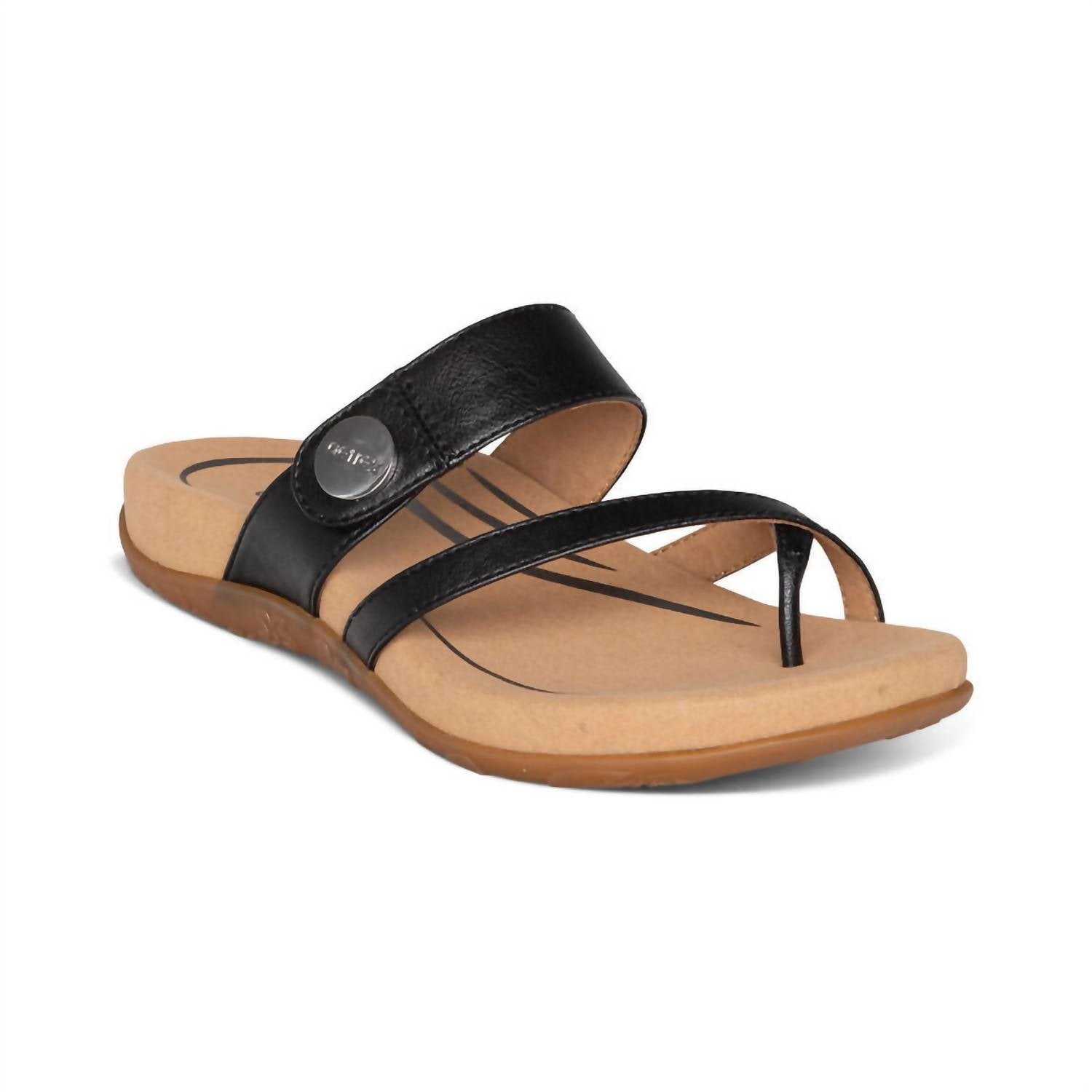17b139fd-1f69-4d87-bdb6-7bde1b6b32eb-upscale_15k-1500x1500-70 Aetrex - Women's Izzy Adjustable Slide Sandal - Image 1