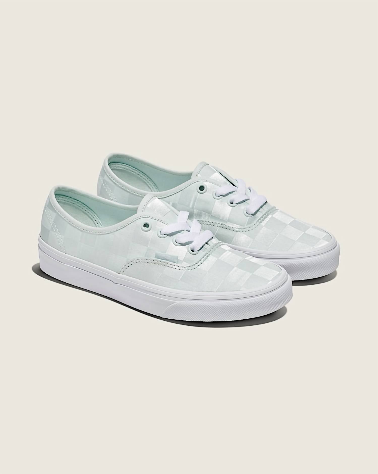 803f216a-91a3-4f61-b405-871d4103c575-upscale_15k-1500x1500-70 Vans - Women's Authentic Satin Checkerboard Shoes - Image 1