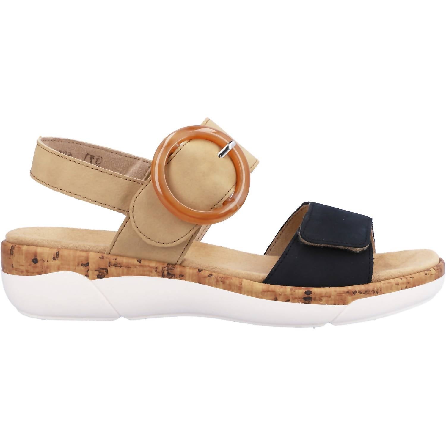 82db6811-324e-4b56-816f-5afa7ef63cff-upscale_15k-1500x1500-70 Remonte - Women's Jocelyn 53 Nubuck Leather Wedge Sandal - Image 1