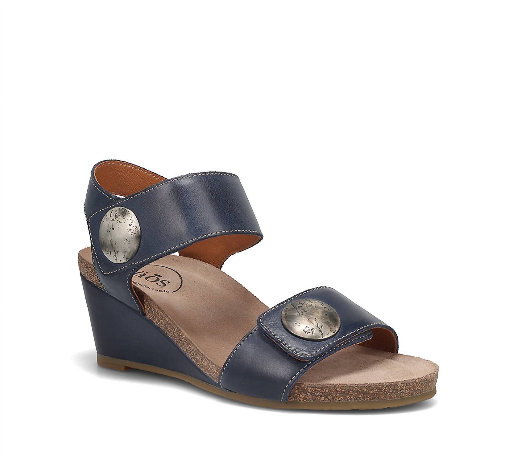 96ba8587-89cd-4f40-bd62-aceaa1bfc80a-upscale_15k-1500x1500-70 Taos - Women's Carousel 3 Leather Wedge Sandal - Image 1
