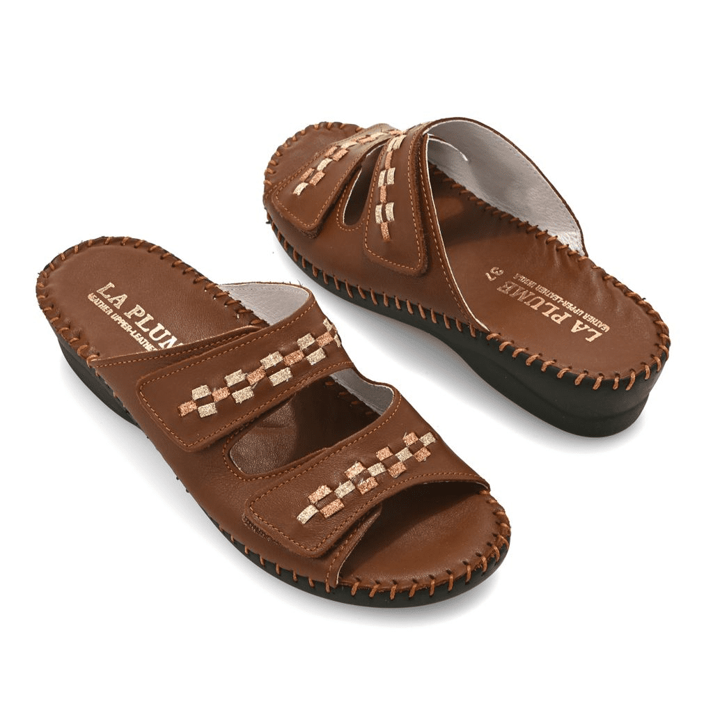 S475330-00007-13402 La Plume Martina Italian Made Leather Sandals - Image 1