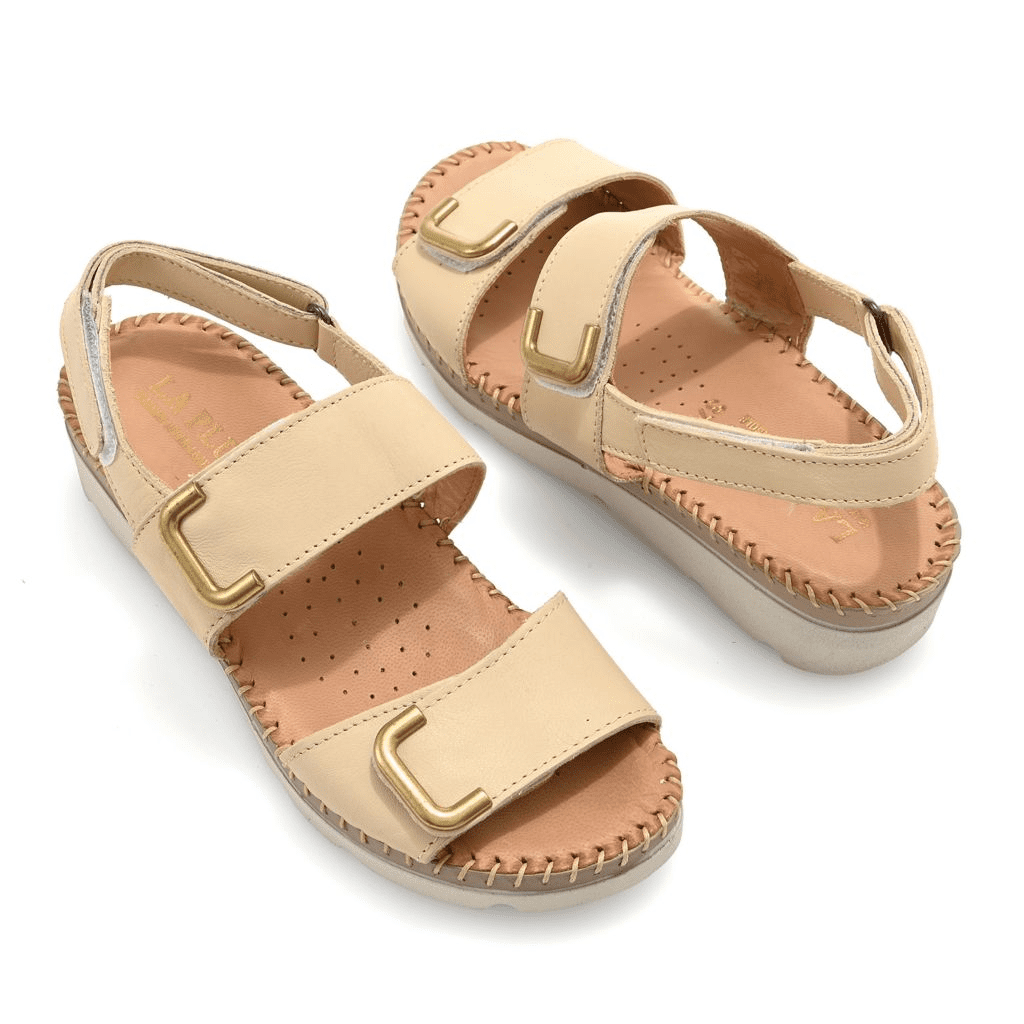 S475331-00089-13403 La Plume Christa Italian Made Leather Sandals - Image 1