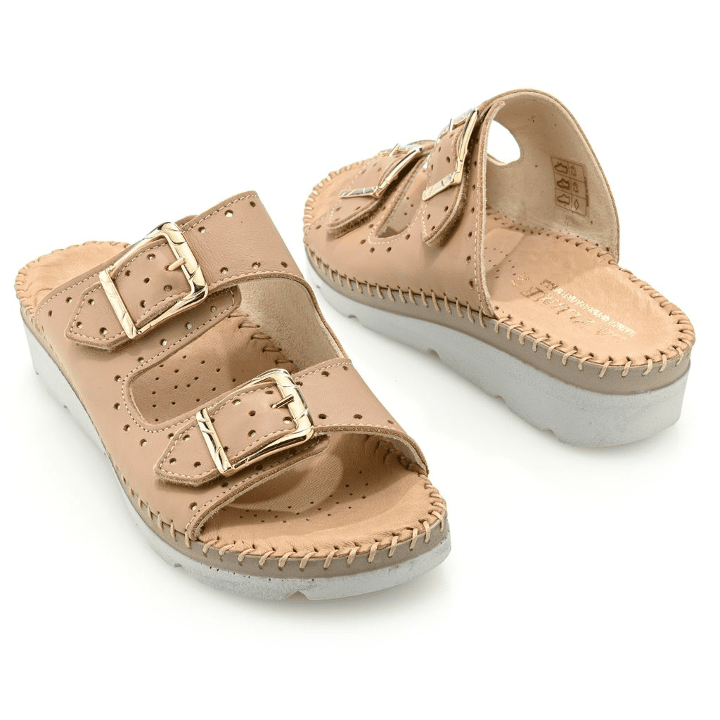 S475332-08005-13403 La Plume Clara Italian Made Leather Sandals - Image 1