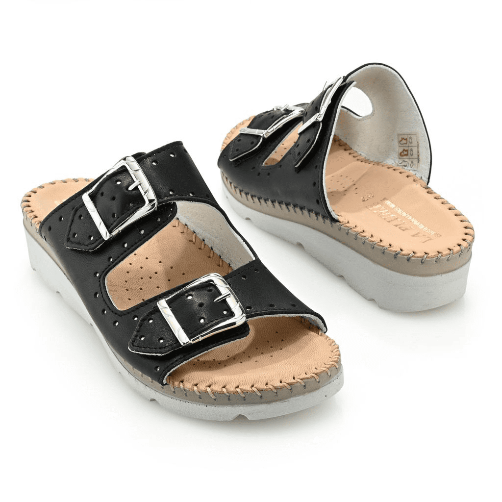 S475332-26355-13401 La Plume Clara Italian Made Leather Sandals - Image 1