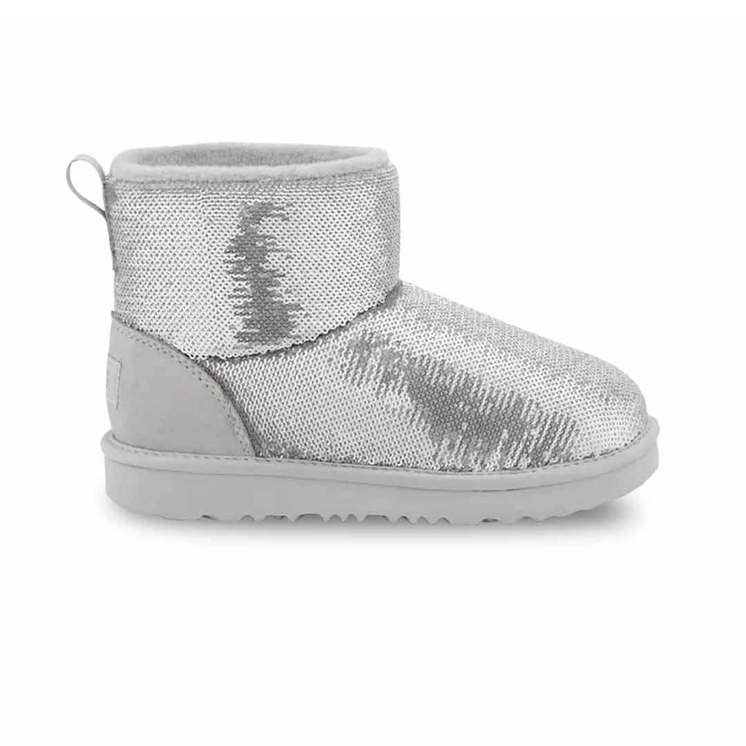 UGG - Kids' (Preschool & Junior) Classic Mini Mirror Ball Boots (1143708K-SLVR) - Image 1