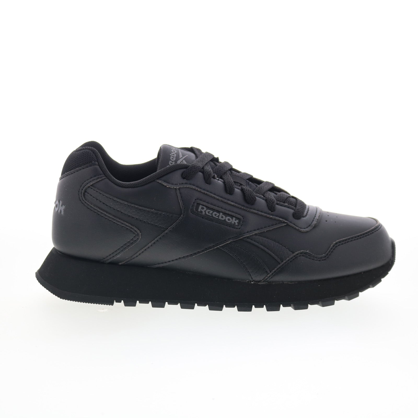 100223328_reebok_glide_wide_4e_cblack_purgry_cbla_01_7fdc54cb-25cb-4db3-a703-8af91ab1c2bf Reebok Glide Wide 4E Mens Black Extra Wide 4E Lifestyle Sneakers Shoes - Image 1