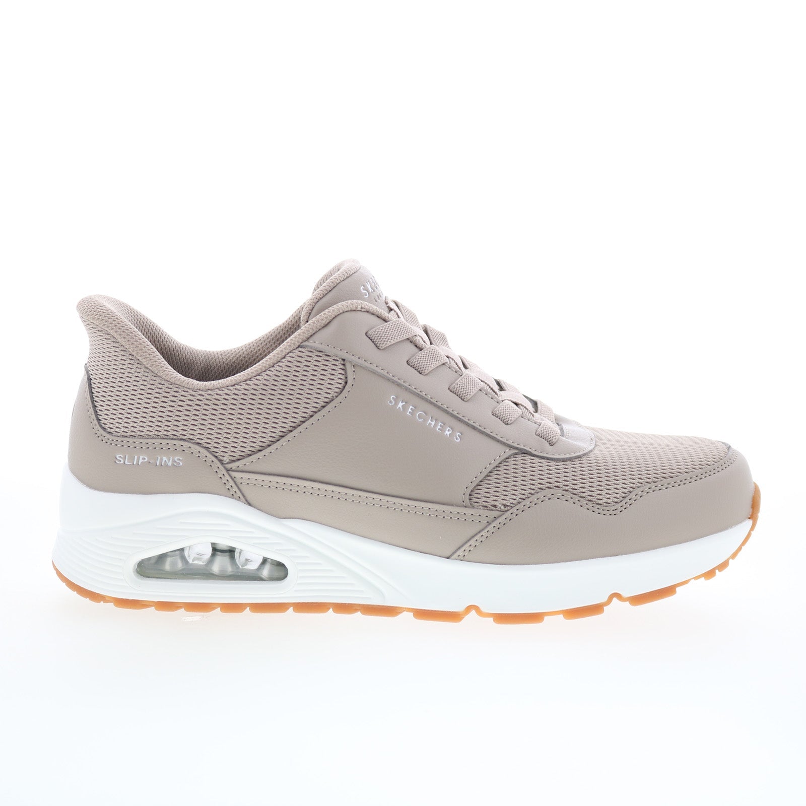 183022-tpe_uno-banksia_taupe_01_444dc3ec-2e42-4325-95c0-1e5fa47228eb Skechers Uno - Banksia 183022-TPE Mens Gray Lifestyle Sneakers Shoes - Image 1