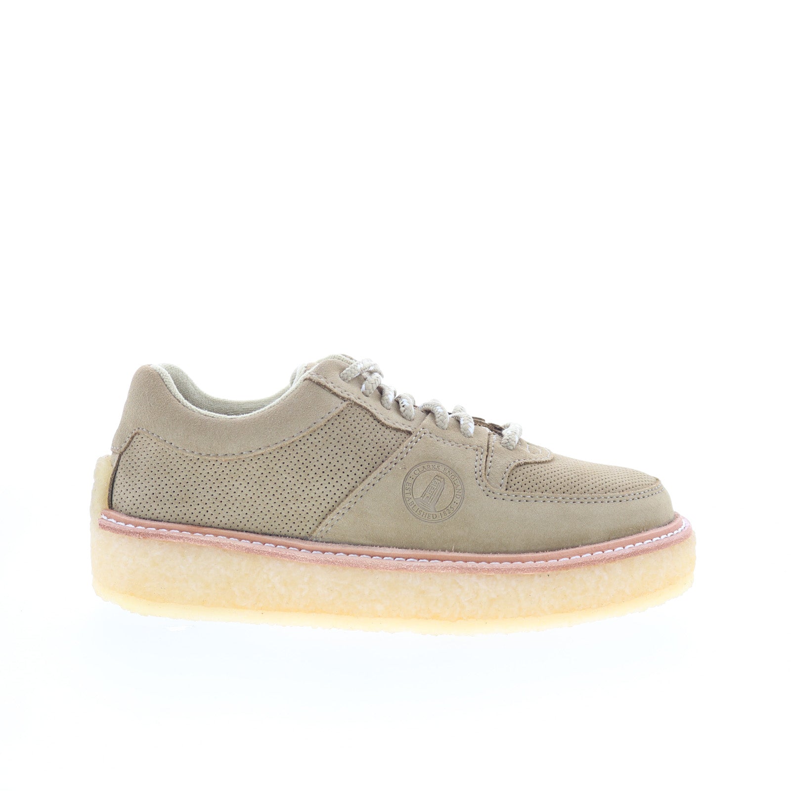 26170075_sandford_light_sand_01_8142133f-3780-4c1f-a1e1-46d00d12087e Clarks Sandford Ronnie Fieg Kith Mens Brown Suede Lifestyle Sneakers Shoes - Image 1
