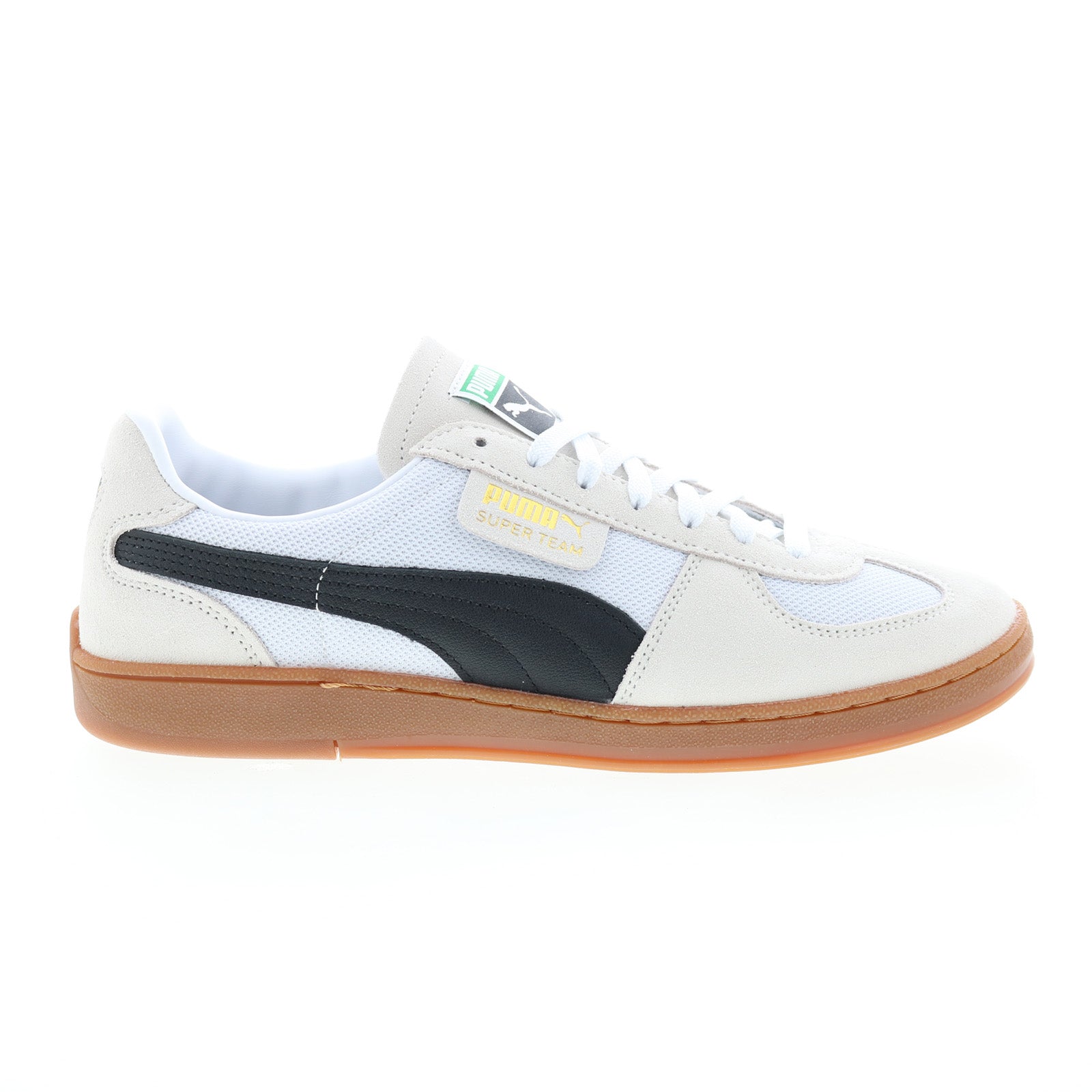 39042409_super_team_og_puma_white_01 Puma Super Team OG 39042409 Mens White Suede Lifestyle Sneakers Shoes - Image 1