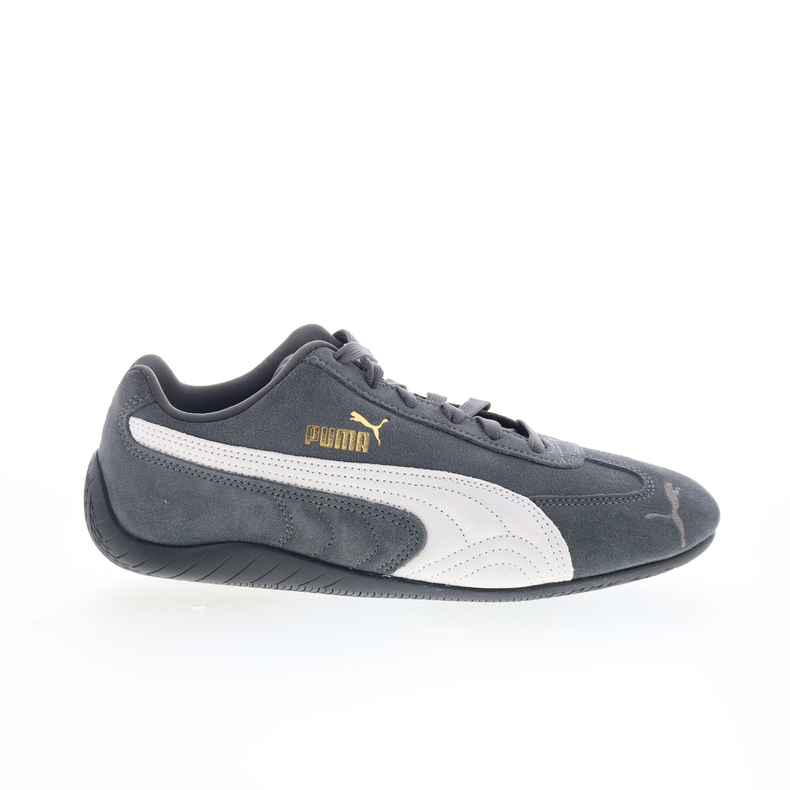 39884678_speedcat_og_dusky_gray_puma_white_01_b33e57b7-e345-4f9f-b8a6-b1c334dde102 Puma Speedcat OG 39884678 Mens Gray Suede Lifestyle Sneakers Shoes - Image 1