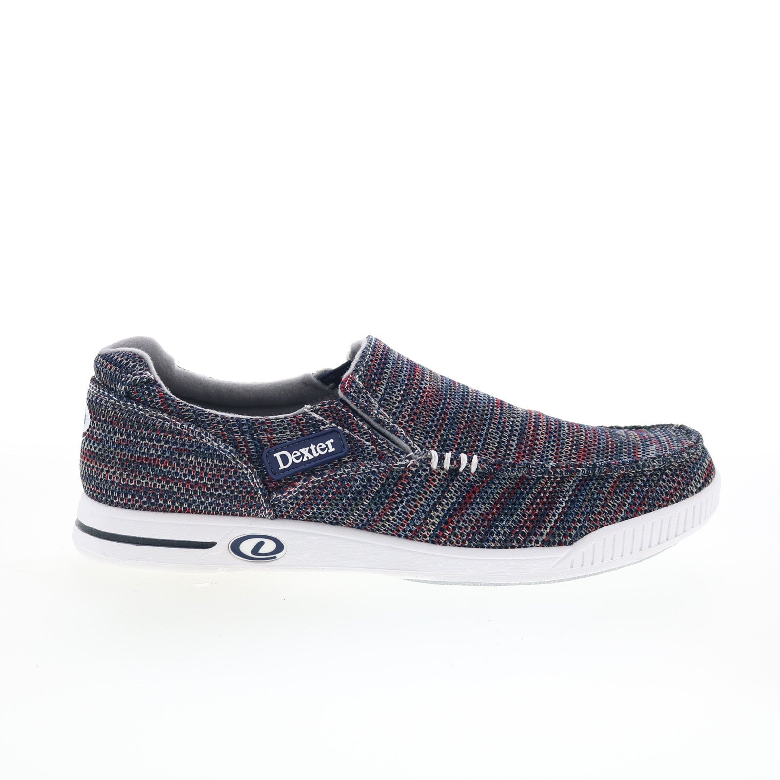 dm0000497_kam_navy_multi_01_ada0d1ac-7988-4703-b3fd-cdda9f066de5 Dexter Kam DM0000497 Mens Blue Canvas Slip On Athletic Bowling Shoes - Image 1