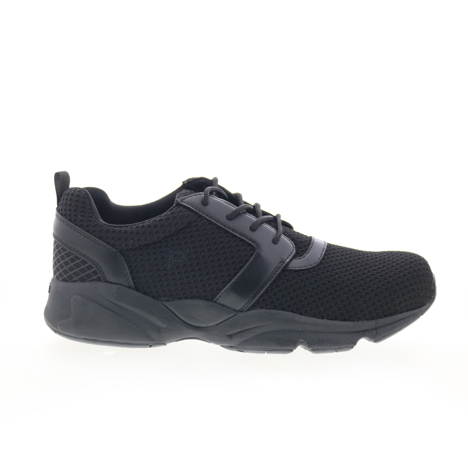 maa012m_stability_x_black_01_7f7a44aa-93c5-419f-a44e-f6db58142e80 Propet Stability X MAA012MBLK Mens Black Narrow Lifestyle Sneakers Shoes - Image 1