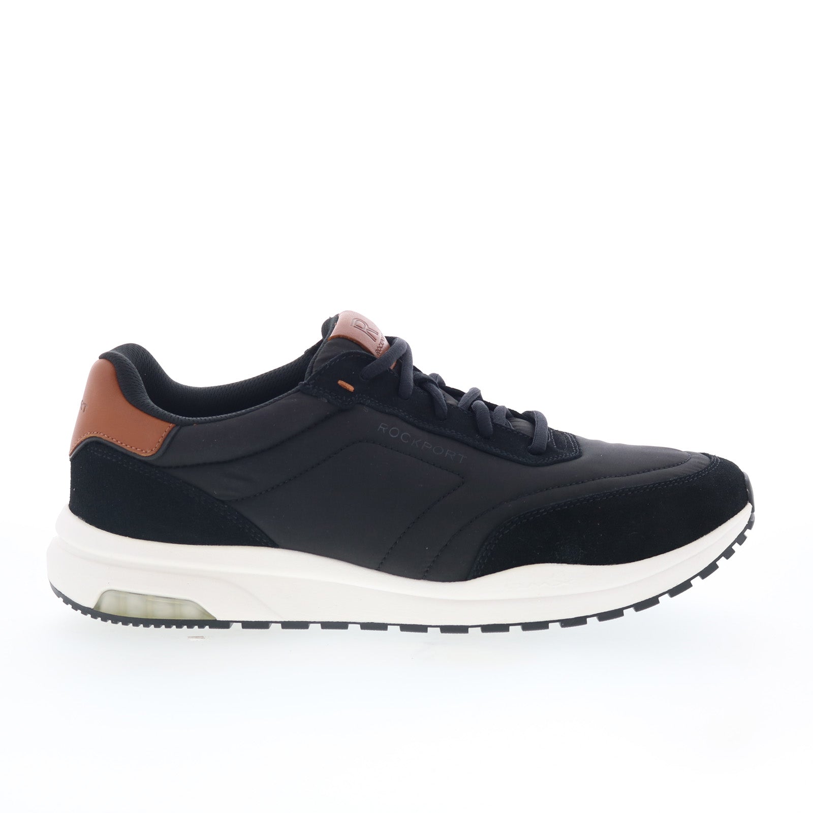 rmdmxbrock_black_01_cdcd4b94-6e3a-4a2c-ab44-7cec454809b8 Rockport DMX Brock RMDMXBROCK Mens Black Wide Lifestyle Sneakers Shoes - Image 1