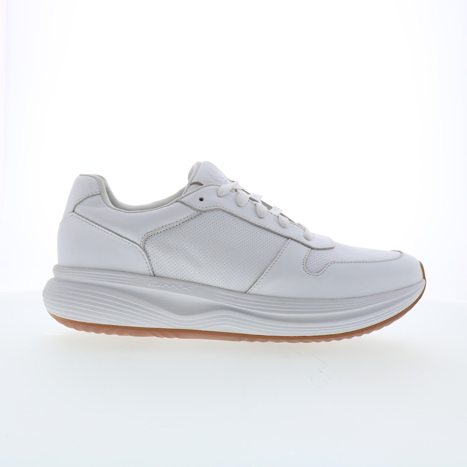 rmdmxcolby_dmw_colby_white_01_e5bda28f-27a6-4360-a1dc-4a270829b5d6 Rockport DMX Colby RMDMXCOLBY Mens White Leather Lifestyle Sneakers Shoes - Image 1