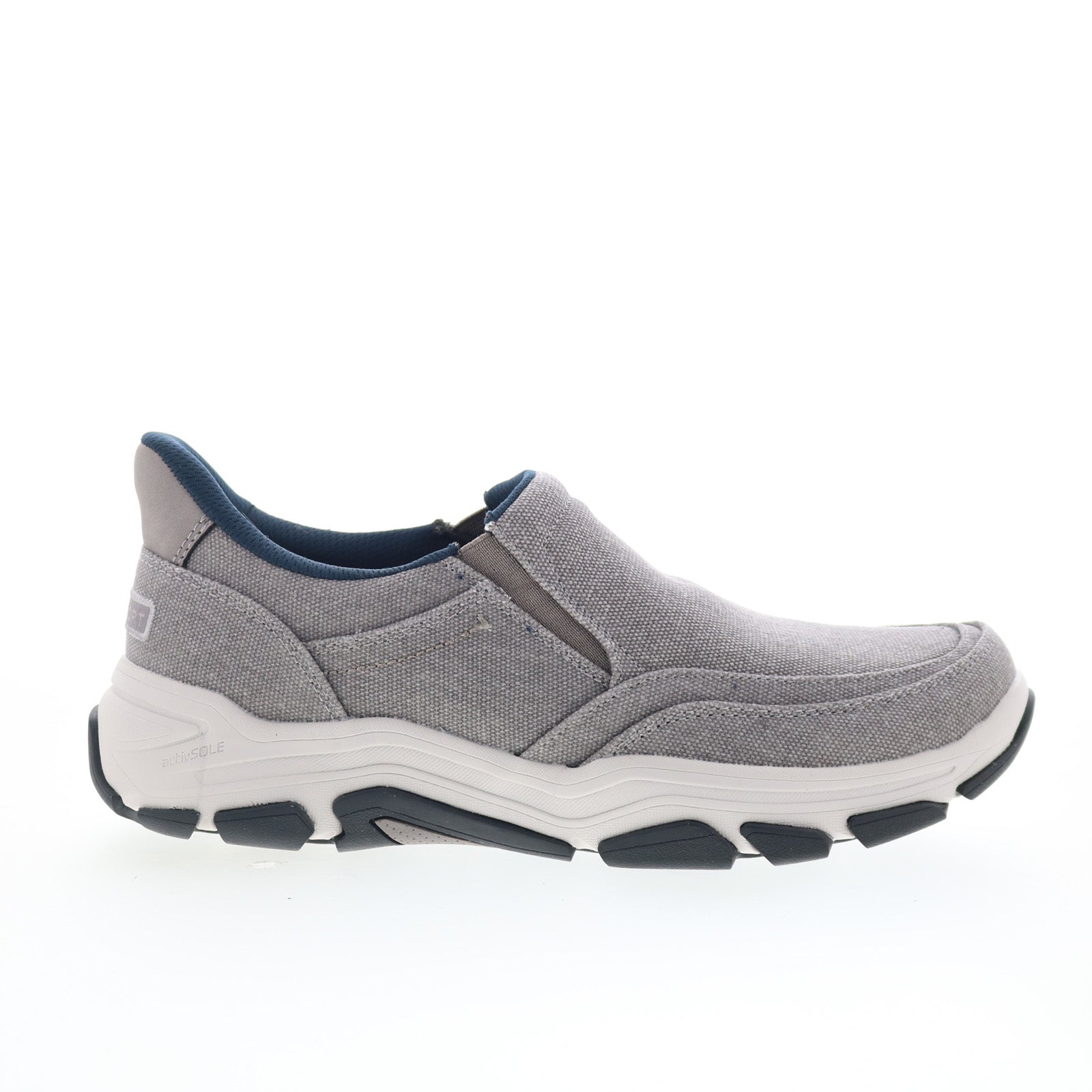 rmreece2_dark_gray_01_8046f292-c34a-4cf5-aaec-d3f2283eb922 Rockport Reece 2 RMREECE2 Mens Gray Canvas Lifestyle Sneakers Shoes - Image 1