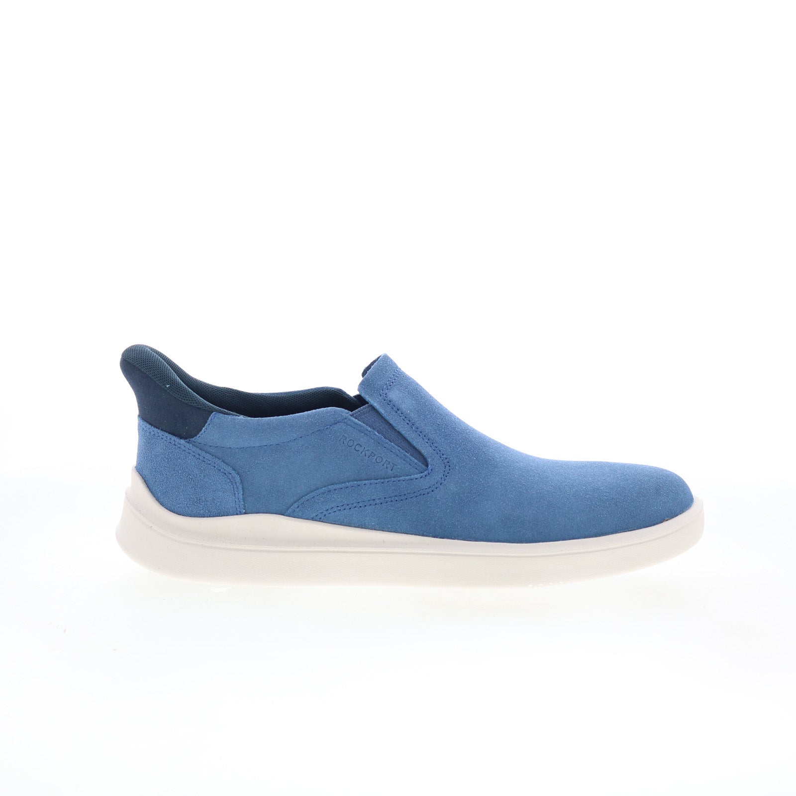 rmtristens_light_blue_01_e4ca51b5-ec86-4b77-ab0b-13523173c396 Rockport Tristens Mens Blue Suede Slip On Lifestyle Sneakers Shoes - Image 1
