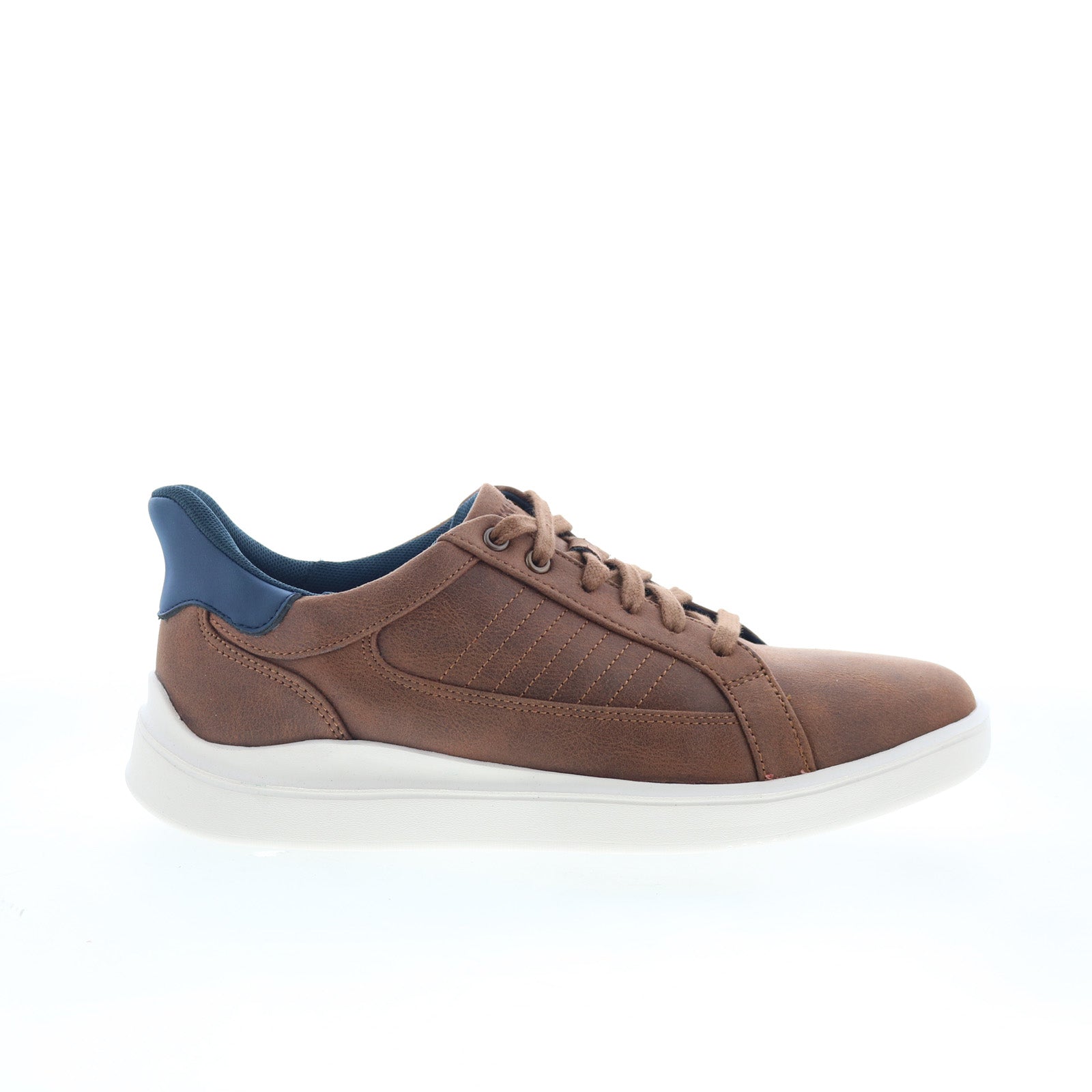 tmtrenner2_medium_natrual_01_ce4213c0-197a-4650-86ff-e37aa9746371 Rockport Trenner 2 Mens Brown Leather Lace Up Lifestyle Sneakers Shoes - Image 1