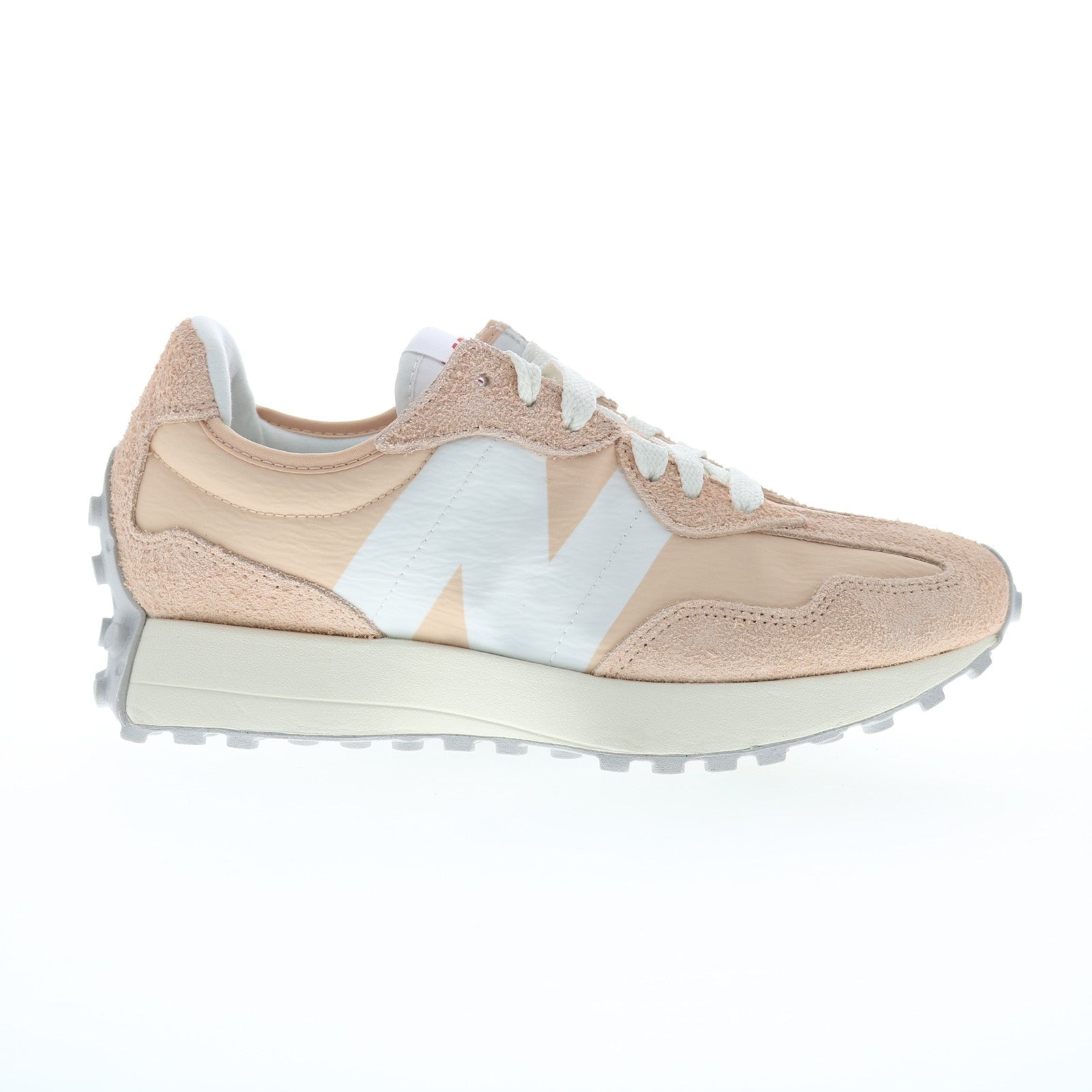 u327ln_dark_vintage_rose_01_614602a6-c128-4c1a-b290-fb7ae16ee17e New Balance 327 U327LN Mens Beige Suede Lace Up Lifestyle Sneakers Shoes - Image 1